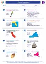 Social Studies - Seventh Grade - Worksheet: Colonial Settlement