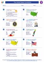 Social Studies - Seventh Grade - Worksheet: The United States Constitution