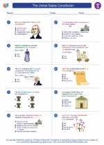 Social Studies - Seventh Grade - Worksheet: The United States Constitution