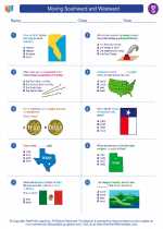 Social Studies - Seventh Grade - Worksheet: Moving Southward and Westward