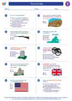 Social Studies - Seventh Grade - Worksheet: The Civil War 