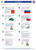 Social Studies - Eighth Grade - Worksheet: The Cold War