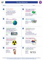 Social Studies - Eighth Grade - Worksheet: The New Millennium