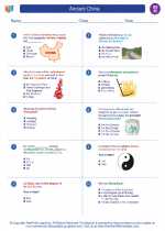 Social Studies - Eighth Grade - Worksheet: Ancient China