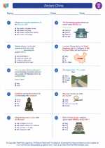 Social Studies - Eighth Grade - Worksheet: Ancient China