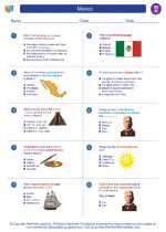 Social Studies - Eighth Grade - Worksheet: Mexico