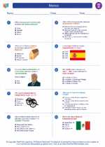 Social Studies - Eighth Grade - Worksheet: Mexico