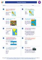 Social Studies - Eighth Grade - Worksheet: Central America