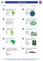 Social Studies - Eighth Grade - Worksheet: South America
