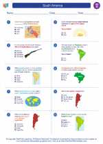 Social Studies - Eighth Grade - Worksheet: South America