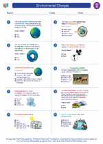 Social Studies - Eighth Grade - Worksheet: Environmental Changes
