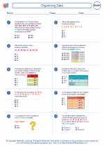 Mathematics - Seventh Grade - Worksheet: Organizing Data