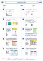 Mathematics - Seventh Grade - Worksheet: Organizing Data