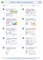 analyzing graphing and displaying data 7th grade math worksheets study guides and answer key