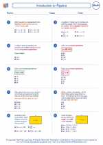 Mathematics - Seventh Grade - Worksheet: Introduction to Algebra