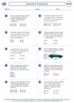 Mathematics - Seventh Grade - Worksheet: Geometric Proportions