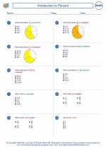 Mathematics - Seventh Grade - Worksheet: Introduction to Percent