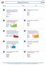 Mathematics - Seventh Grade - Worksheet: Applying Percents