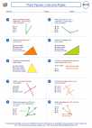 Mathematics - Seventh Grade - Worksheet: Plane Figures: Lines and Angles