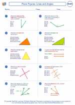 Mathematics - Seventh Grade - Worksheet: Plane Figures: Lines and Angles