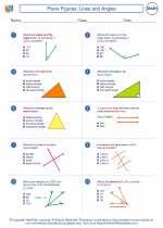 plane figures lines and angles 7th grade math worksheets study guides and answer key