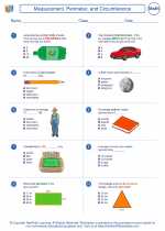 Mathematics - Seventh Grade - Worksheet: Measurement, Perimeter, and Circumference