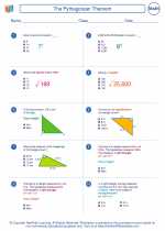 Mathematics - Seventh Grade - Worksheet: The Pythagorean Theorem
