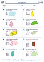 Finding Volume. 7th Grade Math Worksheets, Study Guides and Answer key.