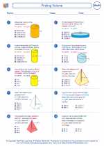 Mathematics - Seventh Grade - Worksheet: Finding Volume