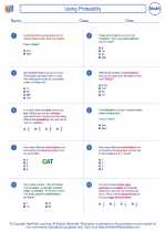 Using Probability. 7th Grade Math Worksheets, Study Guides and Answer