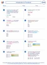 introduction to functions seventh grade math worksheets study guides and answer key