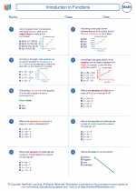 introduction to functions seventh grade math worksheets study guides and answer key