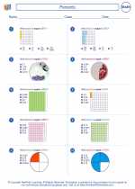 Mathematics - Fifth Grade - Worksheet: Percents