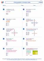 using graphs to analyze data 8th grade math worksheets study guides and answer key