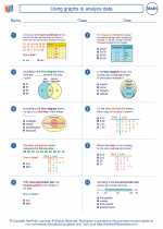 Mathematics - Eighth Grade - Worksheet: Using graphs to analyze data