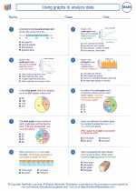 Mathematics - Eighth Grade - Worksheet: Using graphs to analyze data