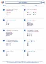 real numbers 8th grade math worksheets study guides and answer key