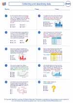 collecting and describing data 8th grade math worksheets study guides and answer key