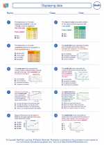 Mathematics - Eighth Grade - Worksheet: Displaying data