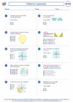 Mathematics - Eighth Grade - Worksheet: Patterns in geometry