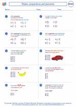 ratios proportions and percents 8th grade math worksheets study guides and answer key