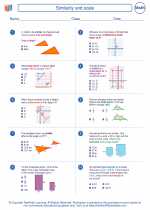Mathematics - Eighth Grade - Worksheet: Similarity and scale