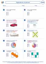 Mathematics - Eighth Grade - Worksheet: Applications of percent