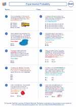 experimental probability 8th grade math worksheets and answers study guides