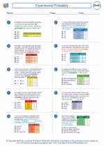 experimental probability 8th grade math worksheets and answers study guides