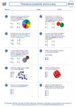 Mathematics - Eighth Grade - Worksheet: Theoretical probability and counting