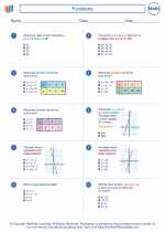 Mathematics - Eighth Grade - Worksheet: Functions