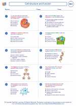 Biology - High School - Worksheet: Cell structure and function