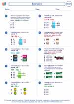 Mathematics - Third Grade - Worksheet: Estimation