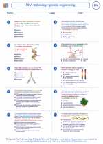 Biology - High School - Worksheet: DNA technology/genetic engineering